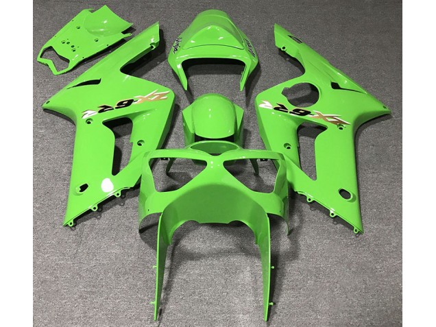 2003-2004 Light Green Kawasaki ZX6R Fairings Canada