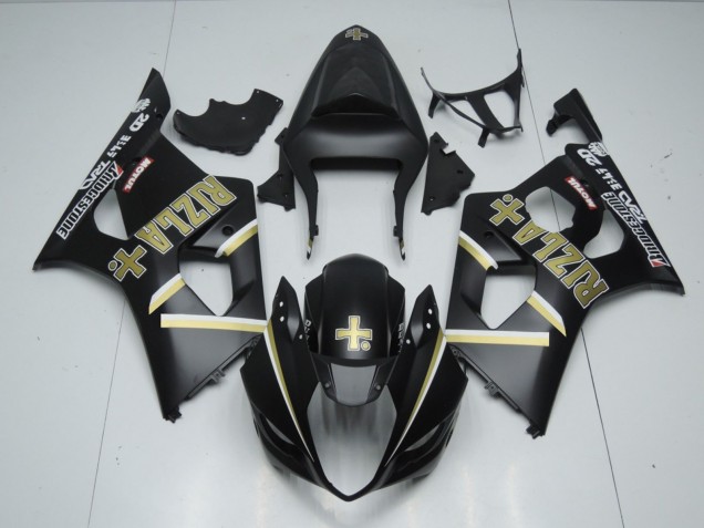 2003-2004 Matte Black Rizla + Suzuki GSXR 1000 Fairings Canada 2003-2004 Matte Black Rizla + Suzuki GSXR 1000 Fairings Canada