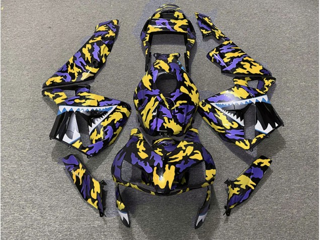 2003-2004 Purple and Yellow Camo Honda CBR600RR Fairings Canada