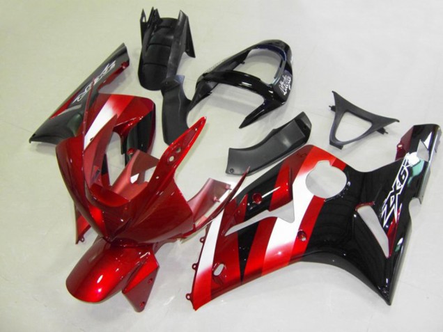 2003-2004 Red and Black Kawasaki ZX6R Fairings Canada 2003-2004 Red and Black Kawasaki ZX6R Fairings Canada