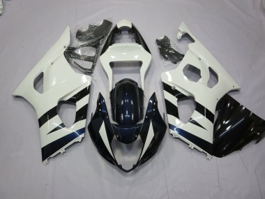 2003-2004 White and Black Suzuki GSXR 1000 Fairings Canada