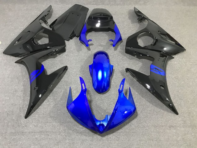 2003-2005 Black and Blue Gloss Yamaha R6 Fairings Canada 2003-2005 Black and Blue Gloss Yamaha R6 Fairings Canada