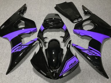 2003-2005 Gloss Black and Purple Yamaha R6 Fairings Canada