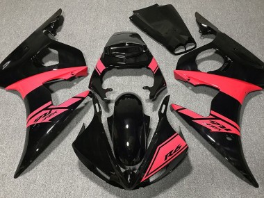 2003-2005 Gloss Black and Red Yamaha R6 Fairings Canada