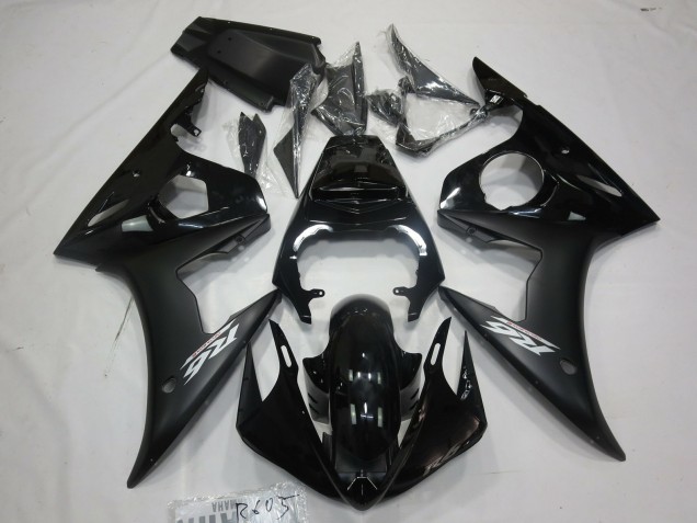 2003-2005 Matte Black White Decal Yamaha R6 Fairings Canada