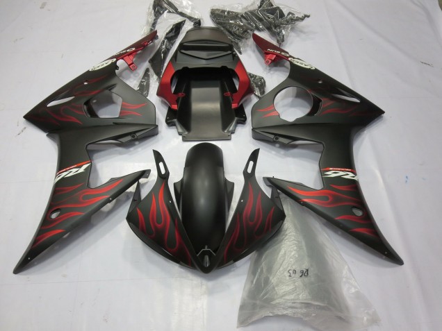 2003-2005 Matte red flame Yamaha R6 Fairings Canada