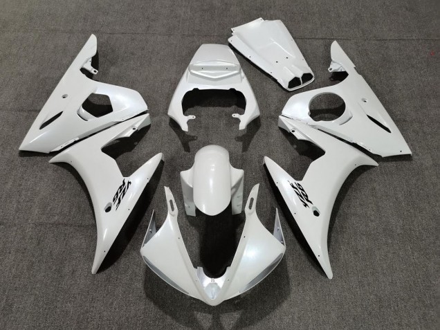2003-2005 Pearl White Yamaha R6 Fairings Canada
