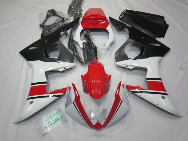 2003-2005 White Red and Black Yamaha R6 Fairings Canada