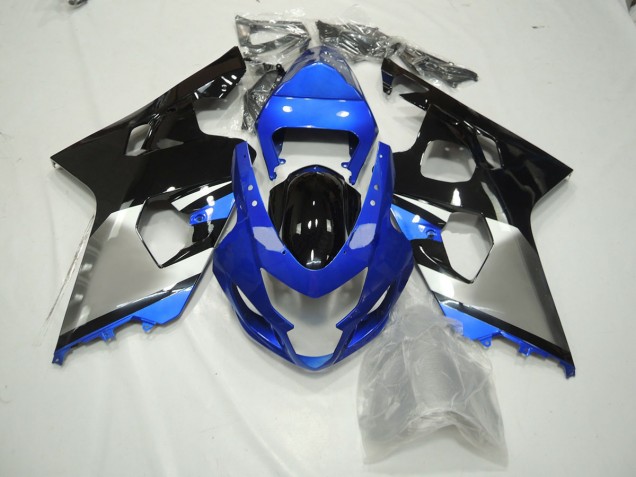 2004-2005 Blue Black and Silver Suzuki GSXR 600-750 Fairings Canada