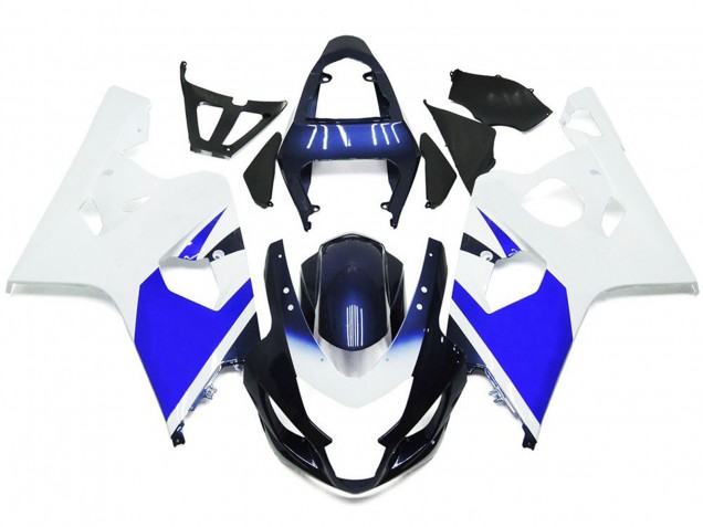 2004-2005 Bright White and Blue Suzuki GSXR 600-750 Fairings Canada 2004-2005 Bright White and Blue Suzuki GSXR 600-750 Fairings Canada