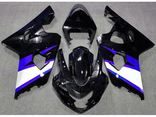 2004-2005 Gloss Black & Blue Suzuki GSXR 600-750 Fairings Canada