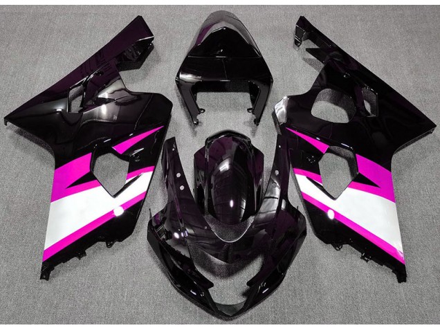 2004-2005 Gloss Black & Pink Suzuki GSXR 600-750 Fairings Canada 2004-2005 Gloss Black & Pink Suzuki GSXR 600-750 Fairings Canada