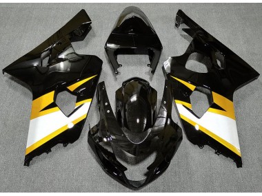 2004-2005 Gloss Black & Yellow Suzuki GSXR 600-750 Fairings Canada