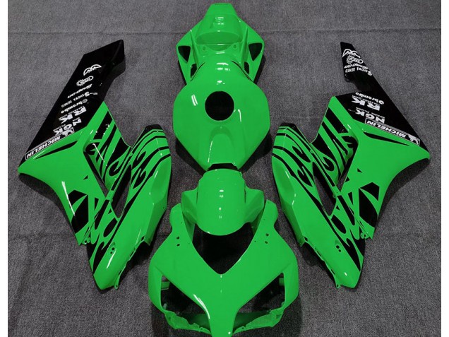 2004-2005 Gloss Green Flame Honda CBR1000RR Fairings Canada 2004-2005 Gloss Green Flame Honda CBR1000RR Fairings Canada