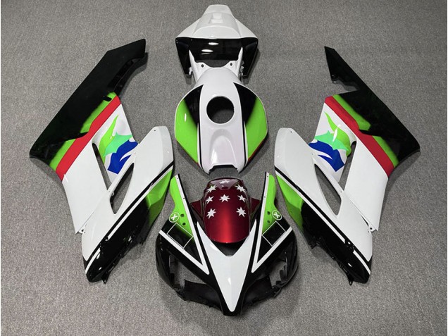 2004-2005 Green and Red Flag Honda CBR1000RR Fairings Canada 2004-2005 Green and Red Flag Honda CBR1000RR Fairings Canada