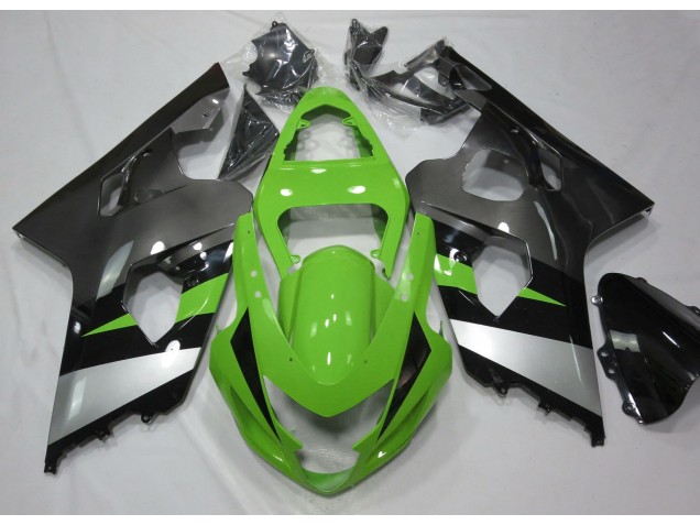 2004-2005 Green and Silver Suzuki GSXR 600-750 Fairings Canada 2004-2005 Green and Silver Suzuki GSXR 600-750 Fairings Canada