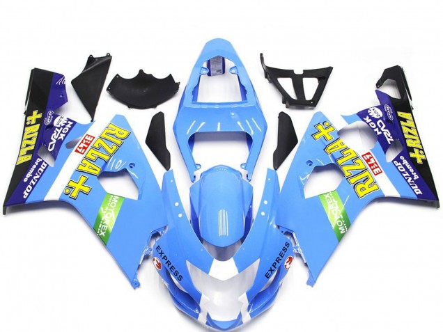 2004-2005 Light Blue Rizla Style Suzuki GSXR 600-750 Fairings Canada 2004-2005 Light Blue Rizla Style Suzuki GSXR 600-750 Fairings Canada
