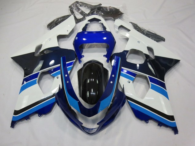 2004-2005 Light Blue White and Black Suzuki GSXR 600-750 Fairings Canada 2004-2005 Light Blue White and Black Suzuki GSXR 600-750 Fairings Canada