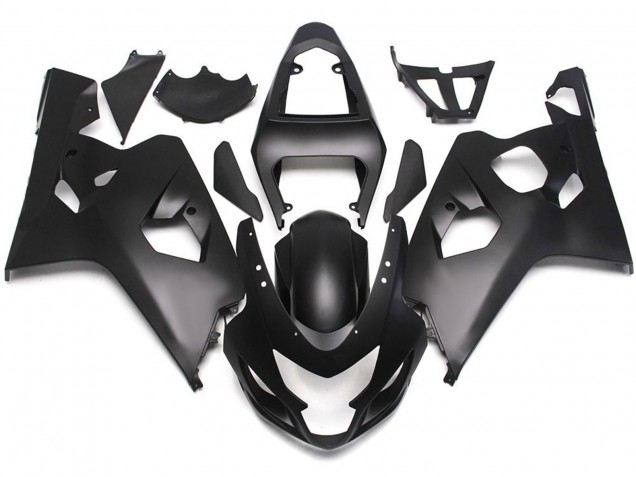 2004-2005 Matte Black Style w Red Decals Suzuki GSXR 600-750 Fairings Canada 2004-2005 Matte Black Style w Red Decals Suzuki GSXR 600-750 Fairings Canada