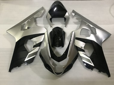 2004-2005 Matte Silver and Black Suzuki GSXR 600-750 Fairings Canada