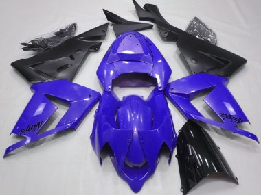 2004-2005 Pearl Blue & Black Kawasaki ZX10R Fairings Canada