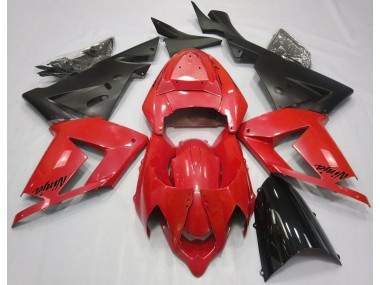 2004-2005 Pearl Red & Black Kawasaki ZX10R Fairings Canada