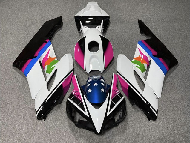 2004-2005 Pink and Blue Flag Honda CBR1000RR Fairings Canada
