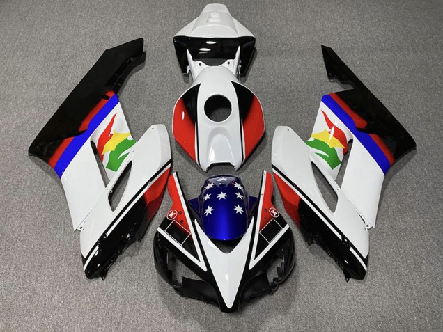 2004-2005 Red and Blue Flag Honda CBR1000RR Fairings Canada 2004-2005 Red and Blue Flag Honda CBR1000RR Fairings Canada