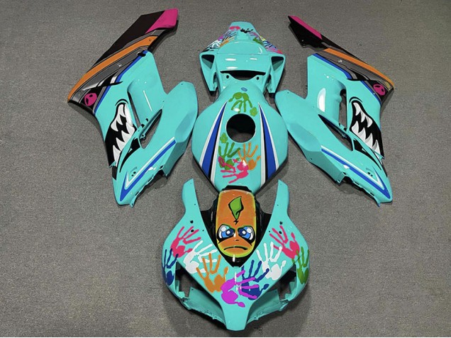 2004-2005 Teal Shark Honda CBR1000RR Fairings Canada