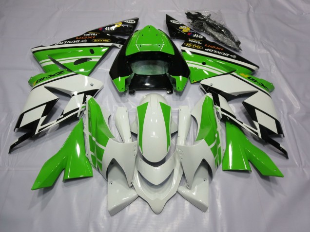 2004-2005 White Green Kawasaki ZX10R Fairings Canada