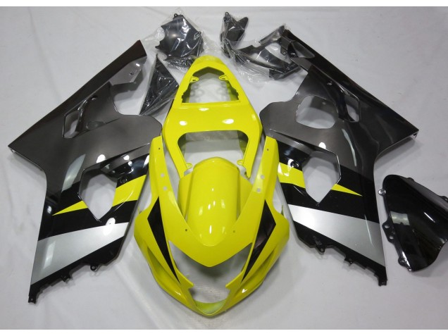 2004-2005 Yellow and Grey Suzuki GSXR 600-750 Fairings Canada