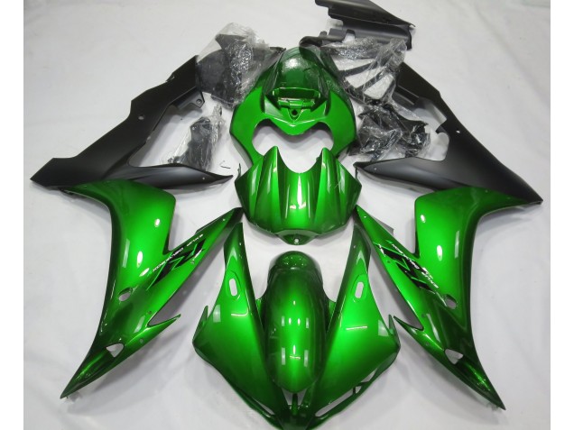 2004-2006 Gloss Green & Black Yamaha R1 Fairings Canada