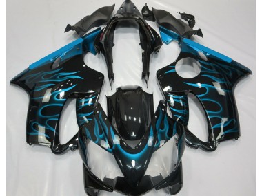 2004-2007 Light Blue Flame Honda CBR600 F4i Fairings Canada