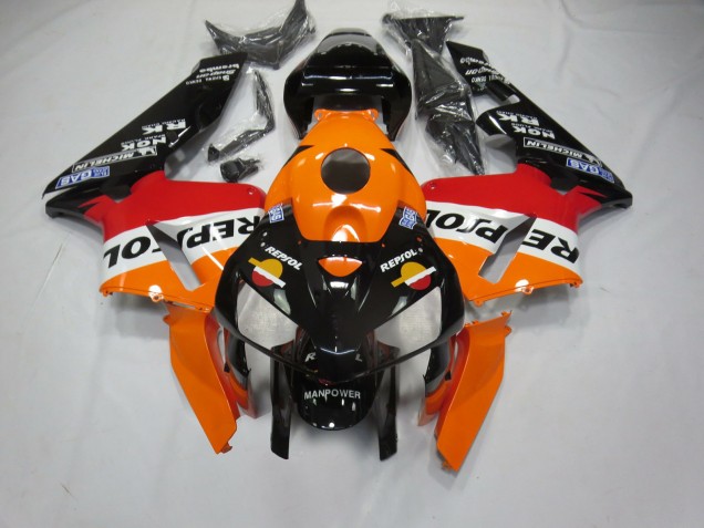 2005-2006 Black Bottom Repsol Honda CBR600RR Fairings Canada 2005-2006 Black Bottom Repsol Honda CBR600RR Fairings Canada