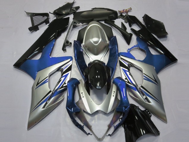 2005-2006 Blue Silver and Black Suzuki GSXR 1000 Fairings Canada