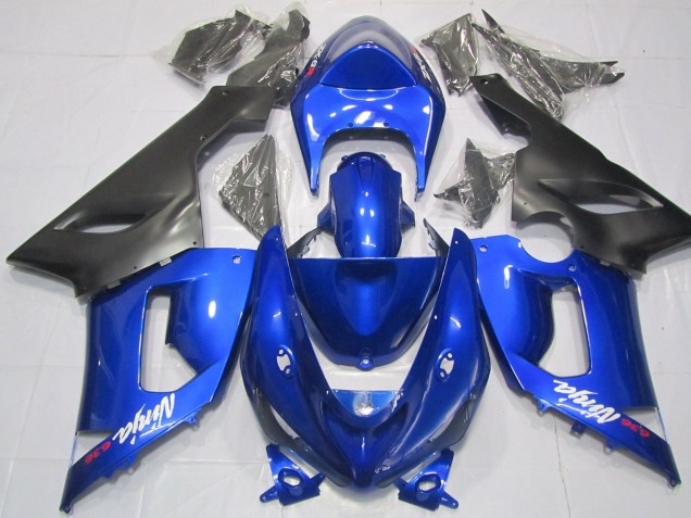 2005-2006 Blue and Black Kawasaki ZX6R Fairings Canada 2005-2006 Blue and Black Kawasaki ZX6R Fairings Canada