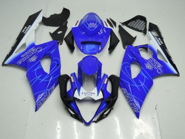 2005-2006 Blue and White Corona Suzuki GSXR 1000 Fairings Canada