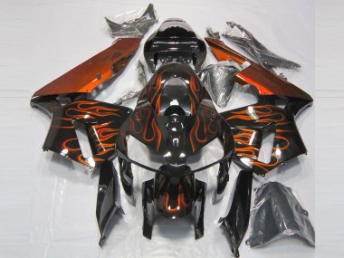 2005-2006 Burnt Orange Flame Honda CBR600RR Fairings Canada