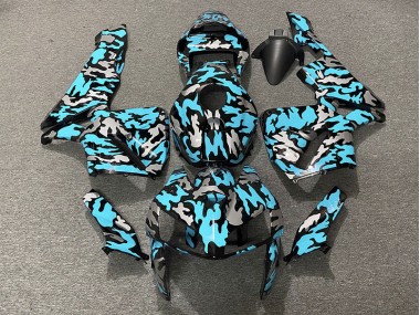 2005-2006 Camo & LIGHT CYAN Honda CBR600RR Fairings Canada