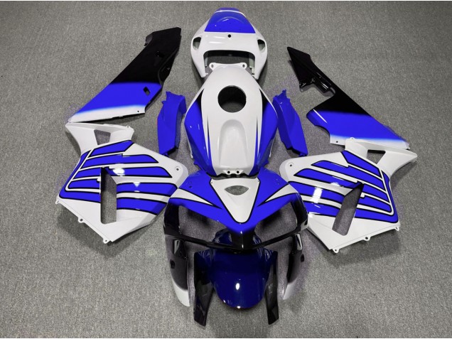 2005-2006 Dark Blue and White Wings Honda CBR600RR Fairings Canada