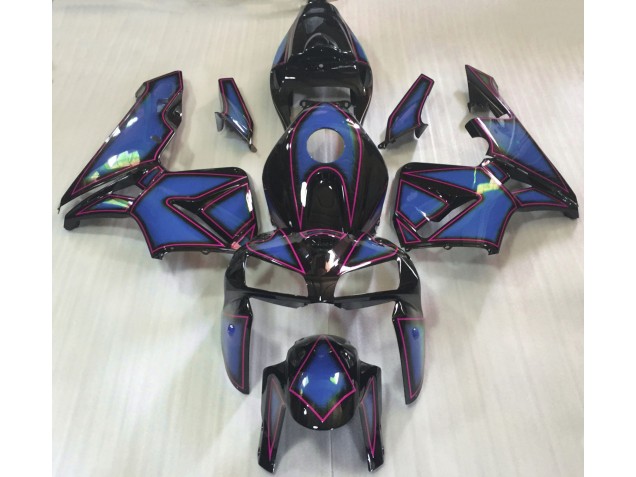 2005-2006 Deep Blue & Pink Outline Honda CBR600RR Fairings Canada 2005-2006 Deep Blue & Pink Outline Honda CBR600RR Fairings Canada