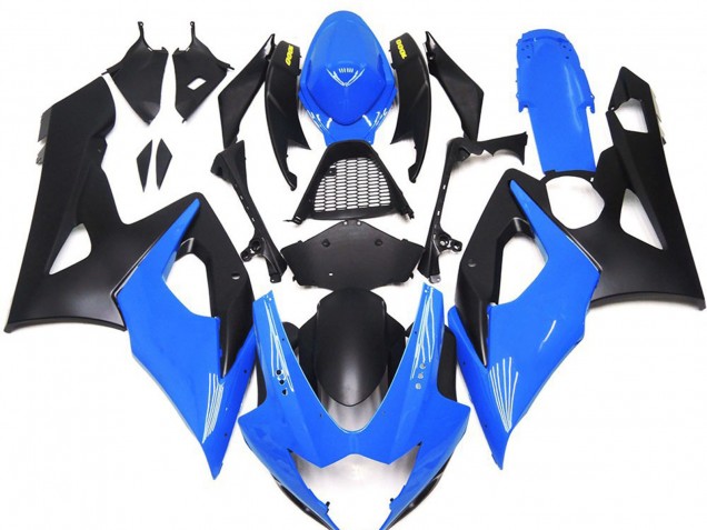 2005-2006 Gloss Blue with Yellow Logos Suzuki GSXR 1000 Fairings Canada