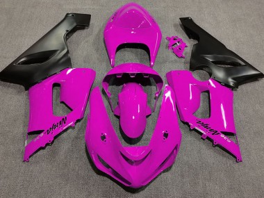 2005-2006 Gloss Pink Kawasaki ZX6R Fairings Canada