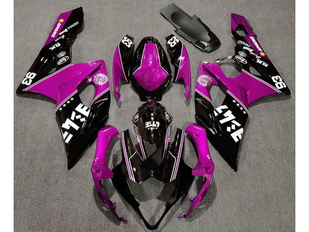 2005-2006 Gloss Pink and Black Custom Suzuki GSXR 1000 Fairings Canada 2005-2006 Gloss Pink and Black Custom Suzuki GSXR 1000 Fairings Canada