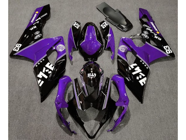 2005-2006 Gloss Purple and Black Custom Suzuki GSXR 1000 Fairings Canada 2005-2006 Gloss Purple and Black Custom Suzuki GSXR 1000 Fairings Canada
