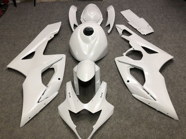 2005-2006 Gloss White Plain Suzuki GSXR 1000 Fairings Canada