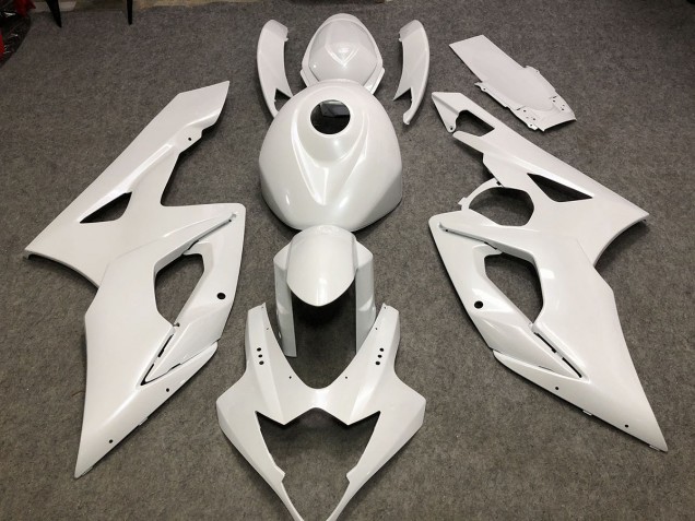 2005-2006 Gloss White Plain Suzuki GSXR 1000 Fairings Canada