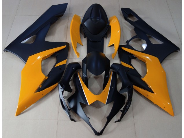 2005-2006 Matte Black & Light Orange Suzuki GSXR 1000 Fairings Canada 2005-2006 Matte Black & Light Orange Suzuki GSXR 1000 Fairings Canada