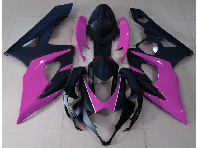 2005-2006 Matte Black & Pink Suzuki GSXR 1000 Fairings Canada 2005-2006 Matte Black & Pink Suzuki GSXR 1000 Fairings Canada