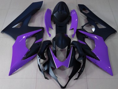 2005-2006 Matte Black & Purple Suzuki GSXR 1000 Fairings Canada